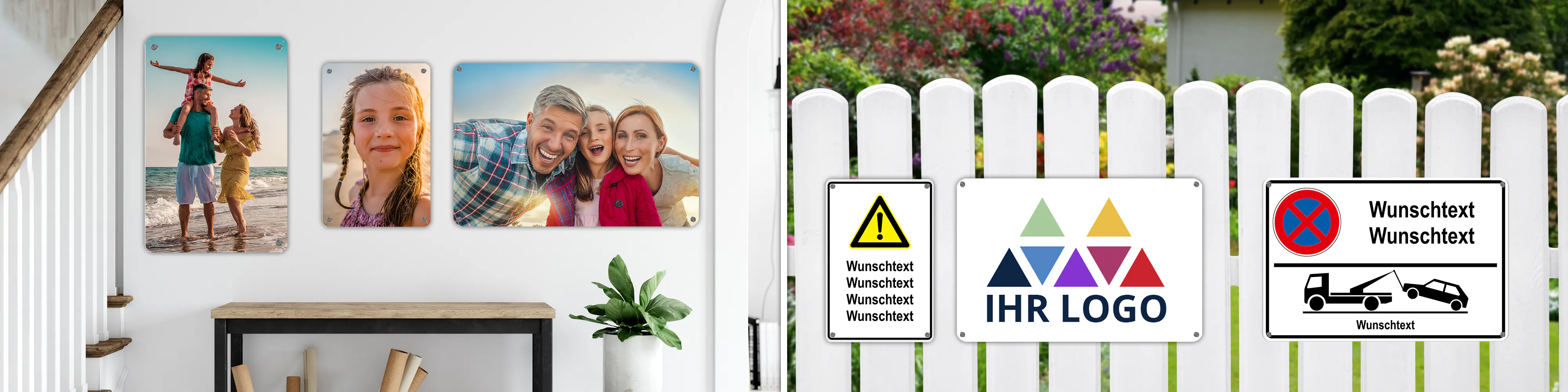 Personalisiertes Blechschild - Metallschild selbst gestalten