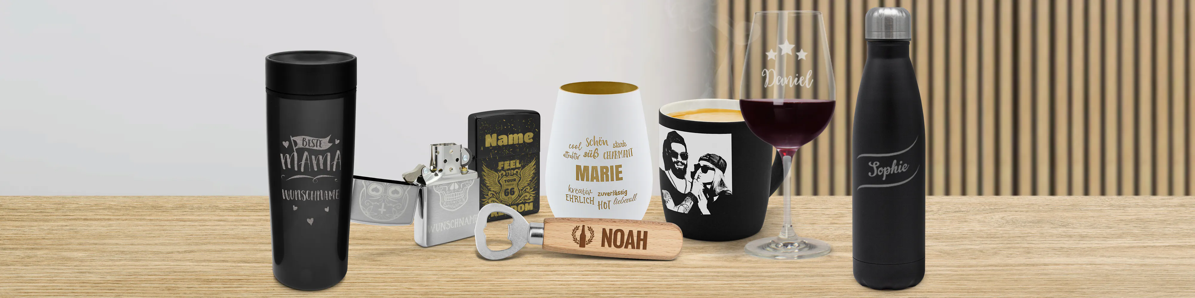 Persönliche Geschenke mit Gravur