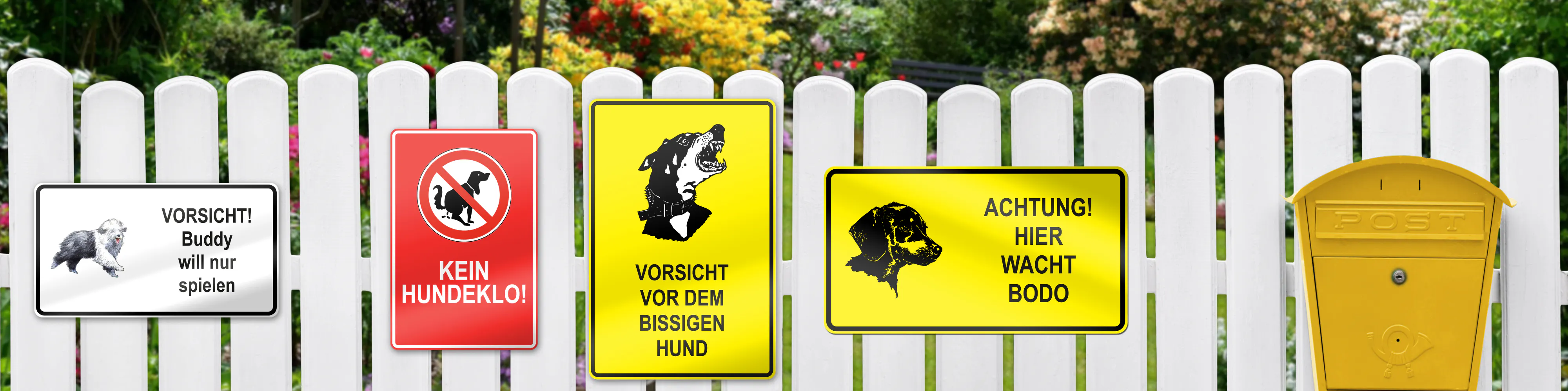 Personalisierte Hundeschilder