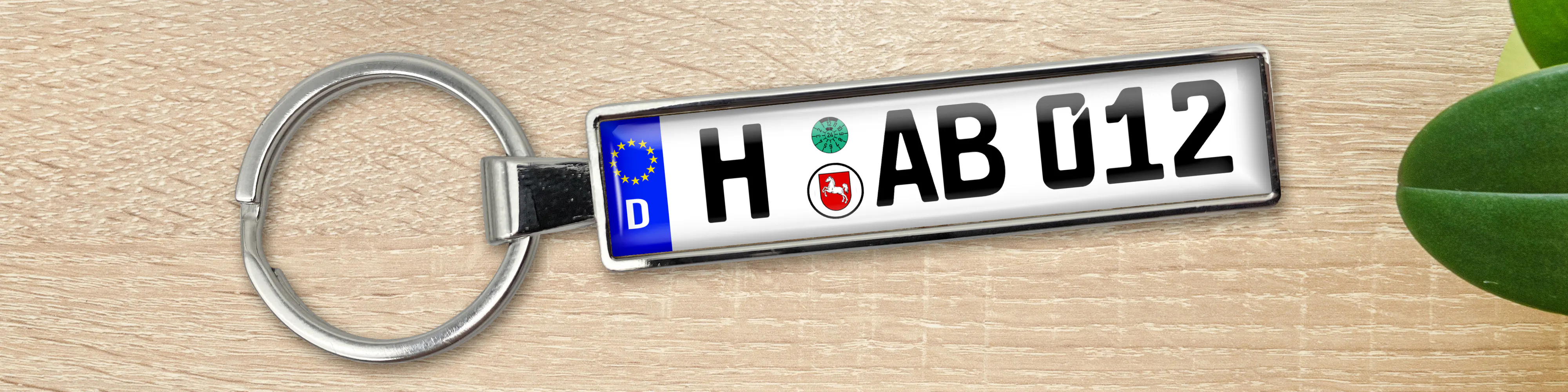 Personalisierter Kennzeichen Schlüsselanhänger