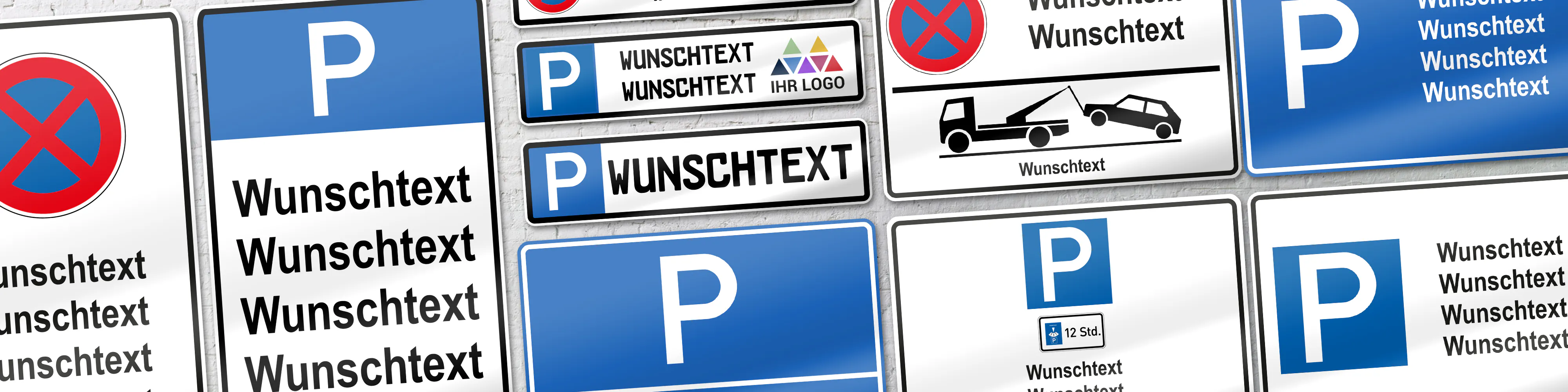 Personalisierte Parkschilder selbst gestalten