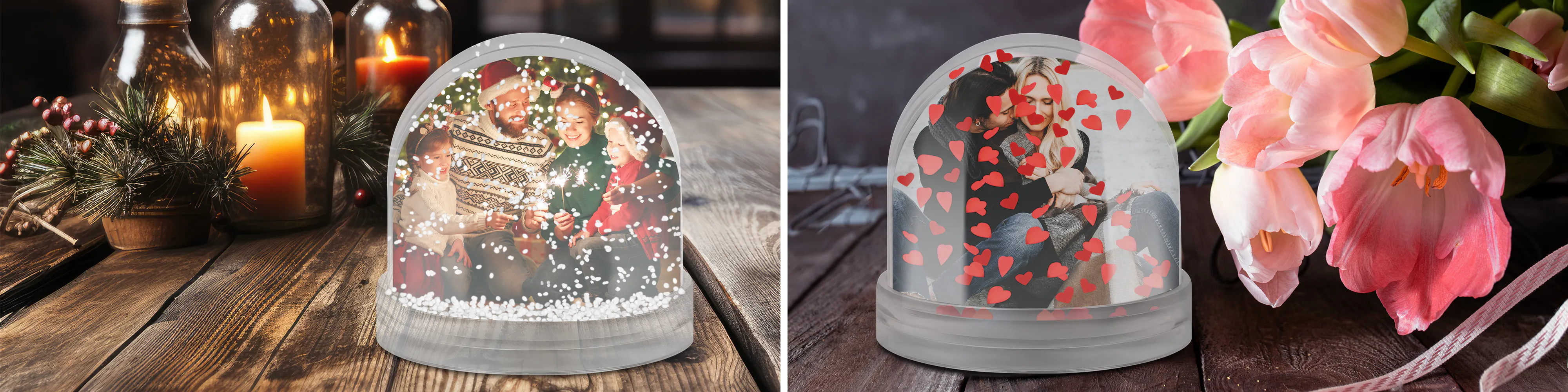 Personalisierte Schneekugel mit Foto