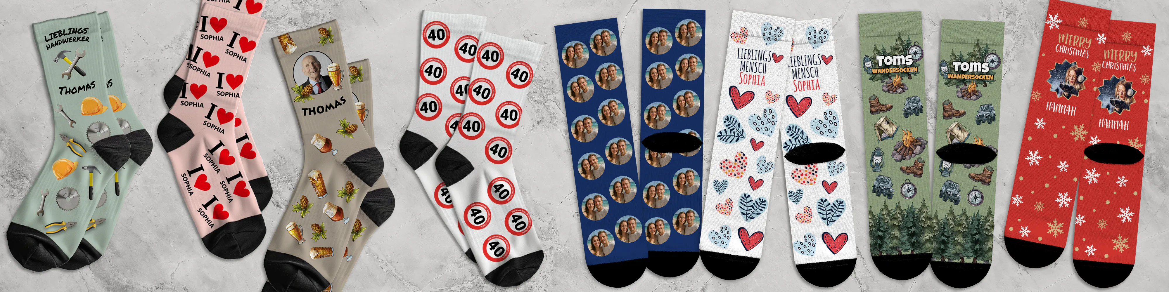 Personalisierte Socken bedrucken