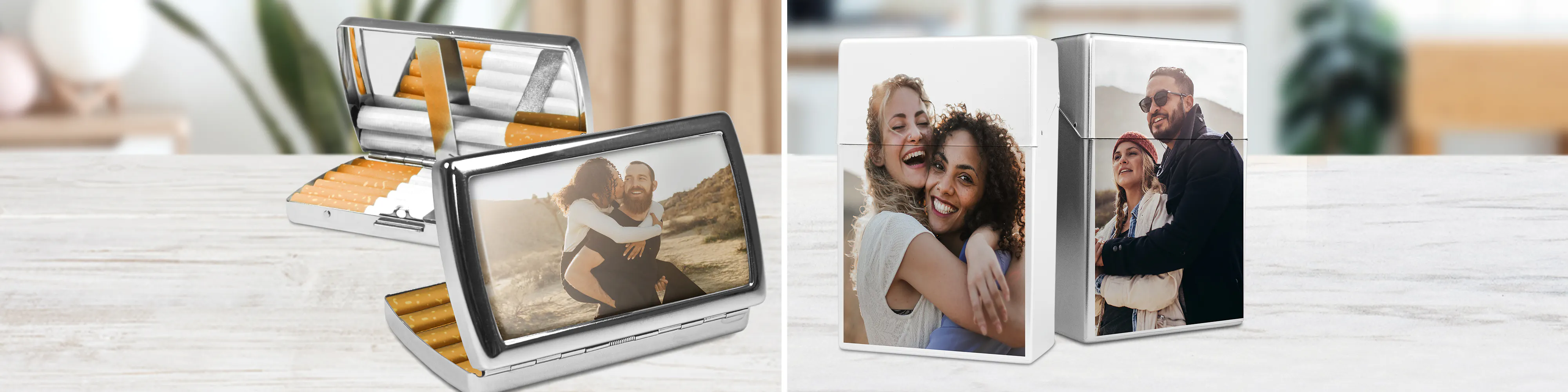 Zigarettenbox und Zigarettenetui mit eigenem Foto selbst gestalten