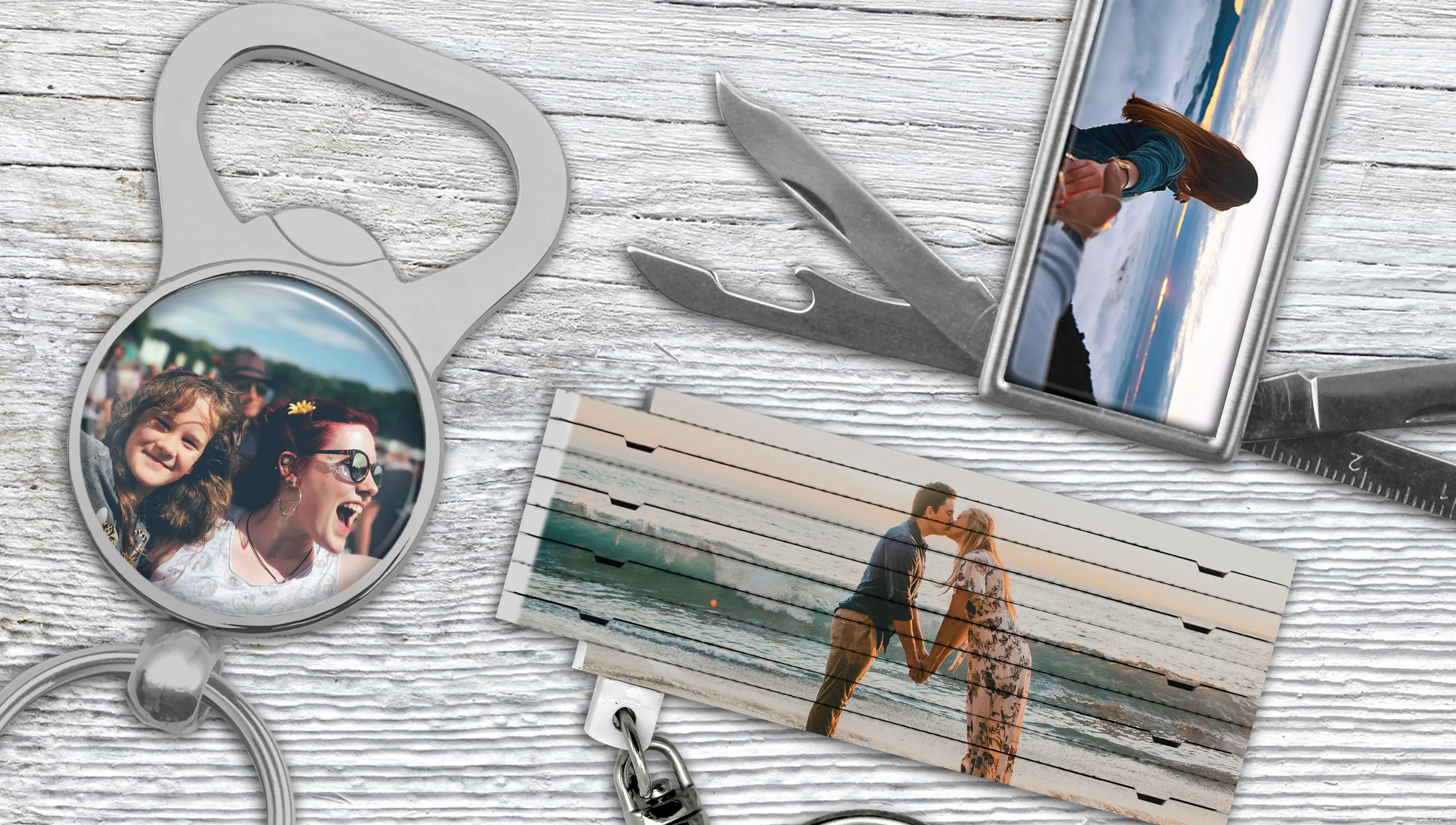 Personalisierter Fotoschlüsselanhänger
