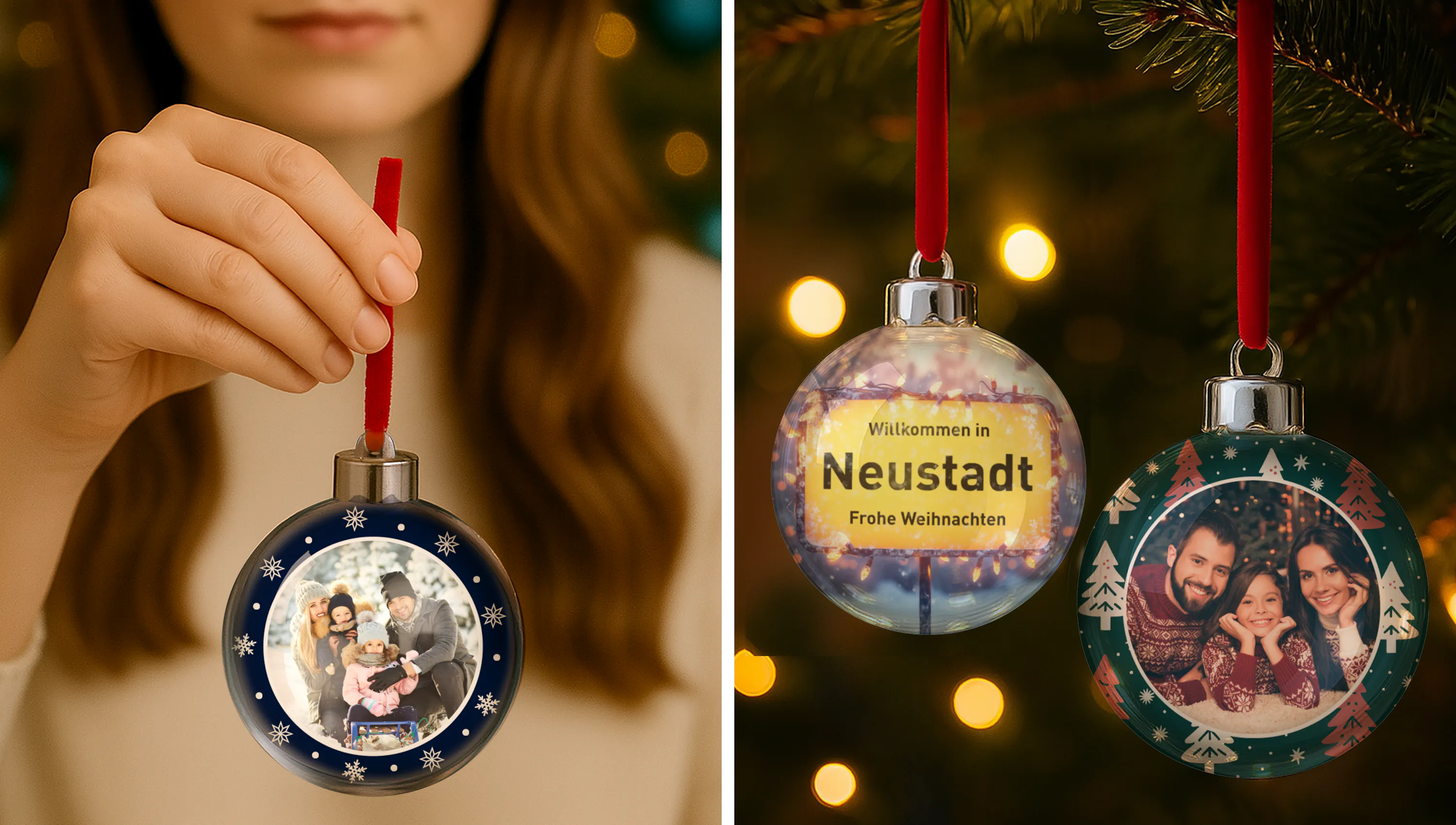 Personalisierter Christbaumschmuck als Geschenkidee
