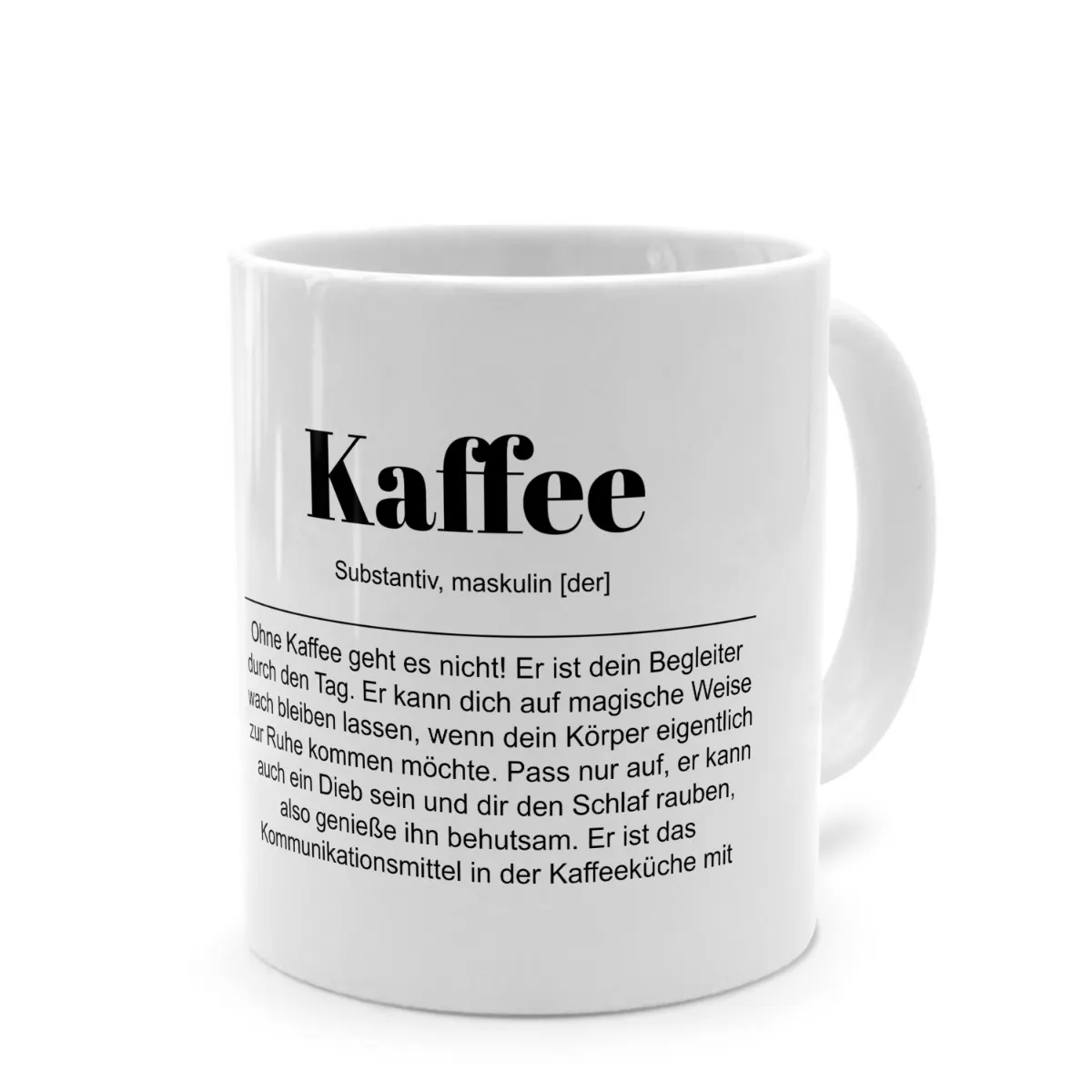 Tasse mit Definition 'Kaffee'