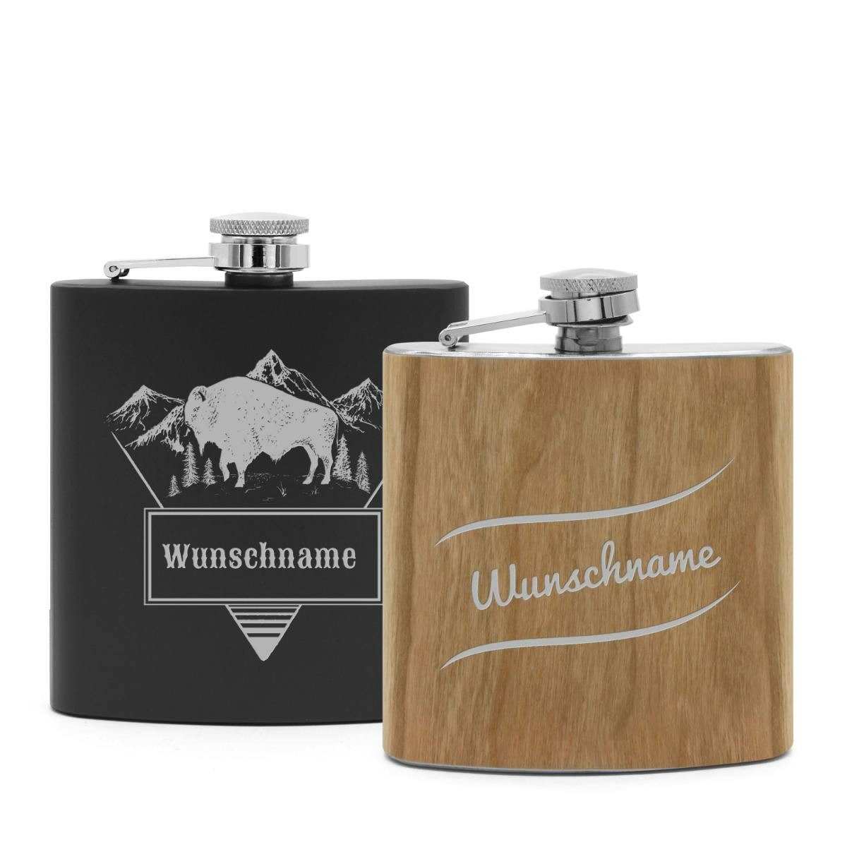 Flachmann mit Gravur