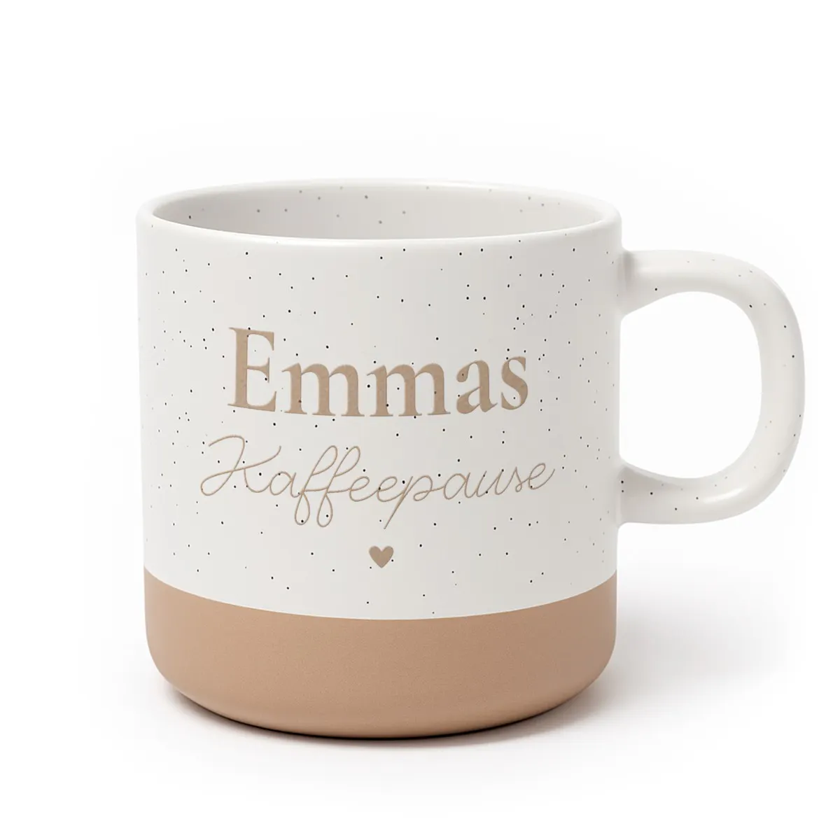 Keramiktasse mit Gravur