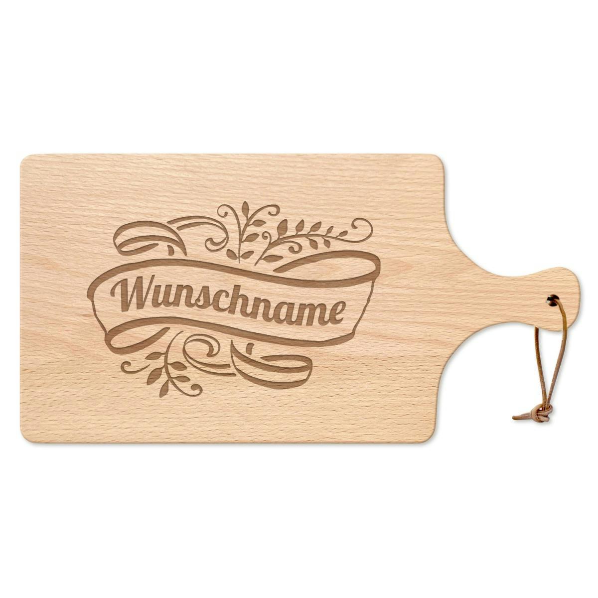 Holzbrett mit Gravur