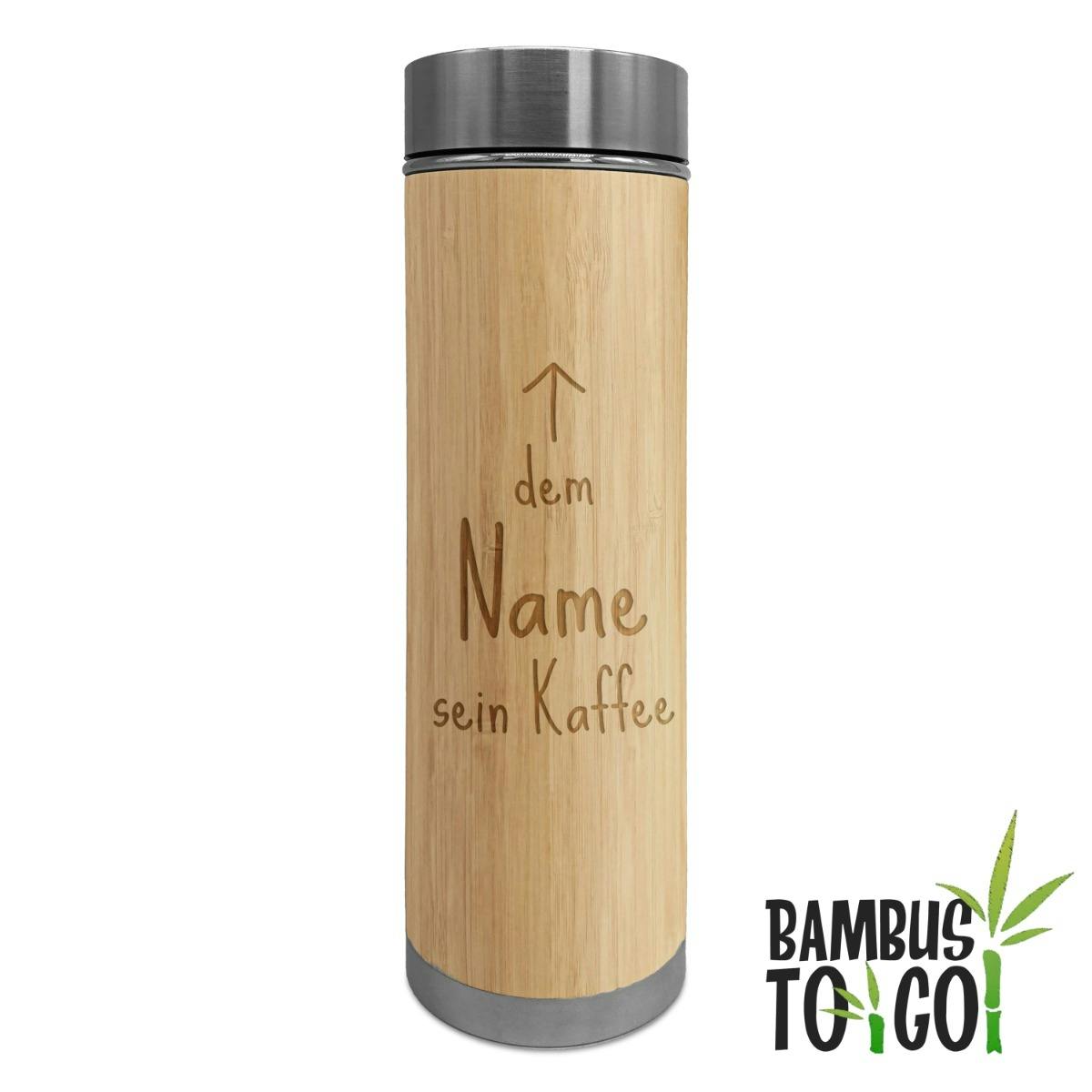 Thermosflasche 'Bambus'
