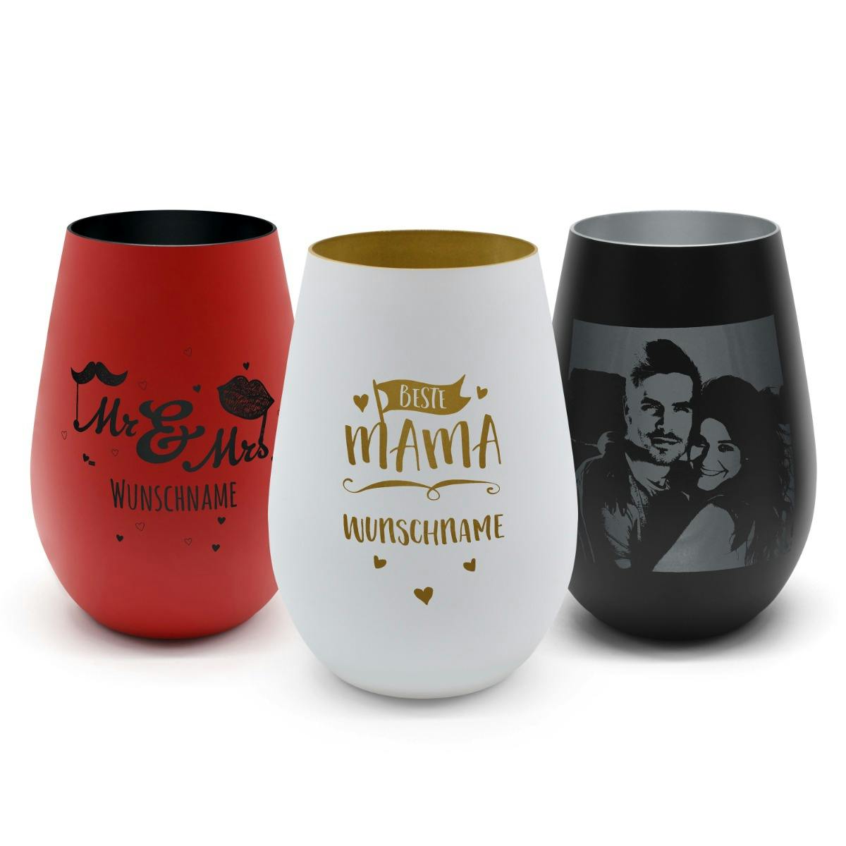 Windlicht 'Gravur' Premium