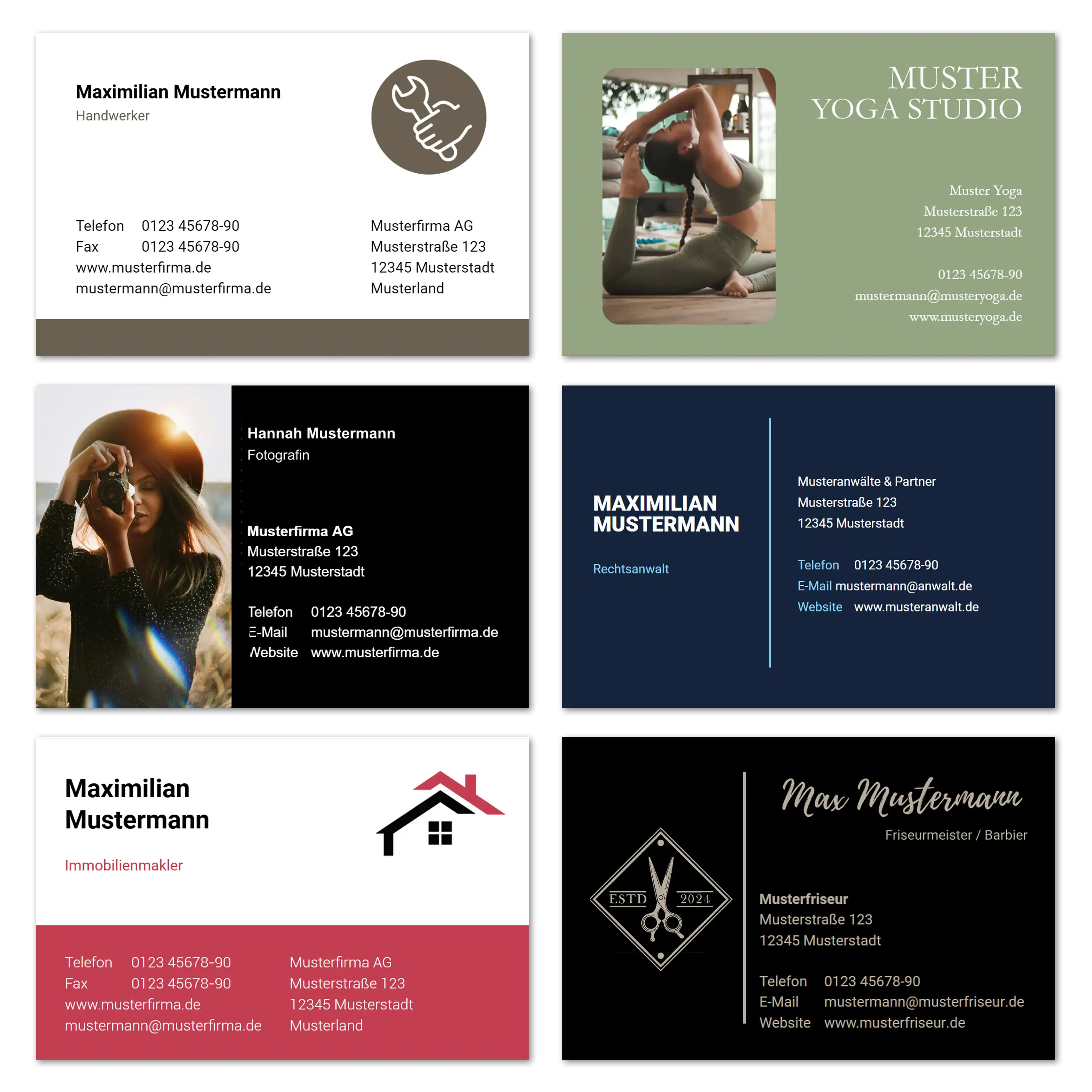 Mit Design-Vorlagen gestalten